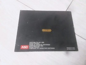 Nintendo Nes Clu Clu Land FRA ASD Notice SEUL Rare 