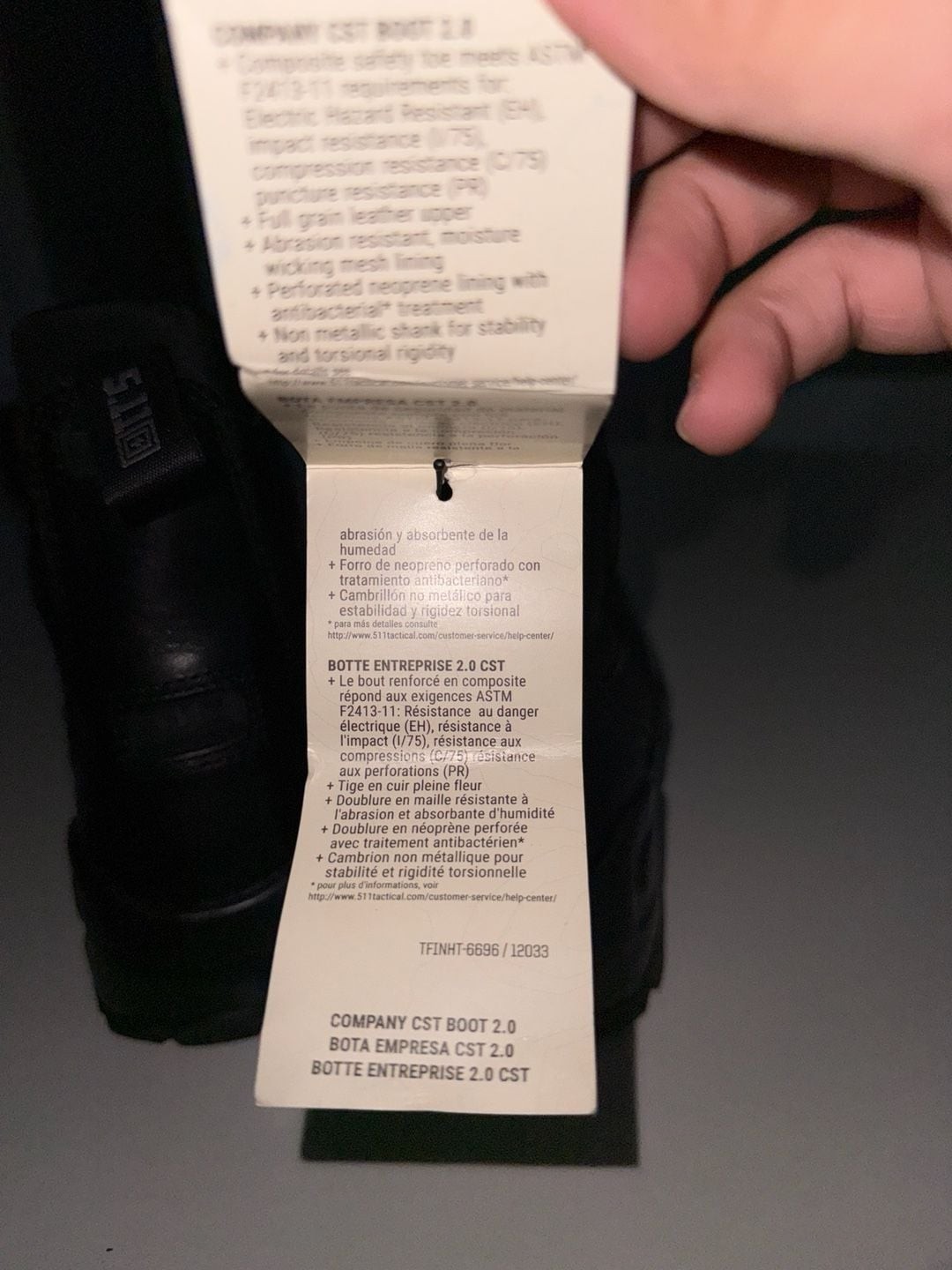 5.11 Tactical Men's Company CST 2.0 Work Boot image 8