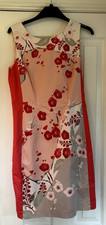 £75 Oasis Size 10 Peach Floral Dress Easter Party,  Wedding, Evening
