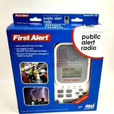 First Alert WX-150 Radio Receiver For Public Alert NOAA Radio New Open Box