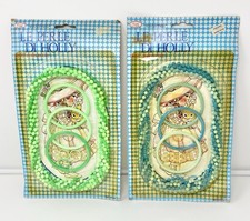 Vintage Lot 2 Girls Dress Up Jewelry Play Toy Set Beaded Necklace Bracelets