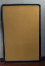 Cork Board Contour Frame 36"x24" Black Frame Bulletin Signs Office Supplies Wall