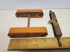 Toy Tonka State Road Grader No. 12 Front  and Rear Axle Assembly  Orange 1950's