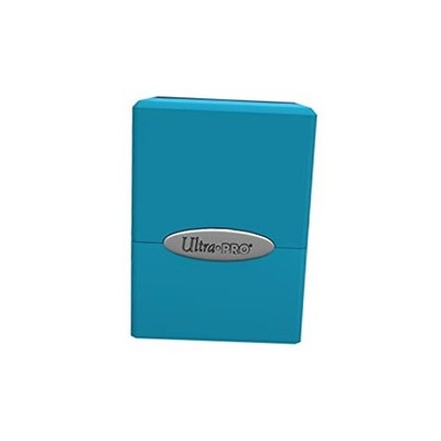 - Satin Cube Deck Box - Sky Blue