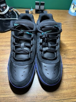 Used Nike SB Air Max Ishod 2 Men's Sneakers Black/ Violet/Dusty Cactus Size 12
