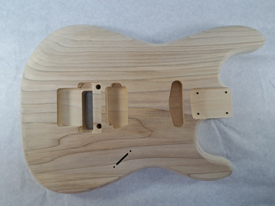 one piece Poplar HxS guitar body - fits Fender Strat  neck Floyd Rose J2310