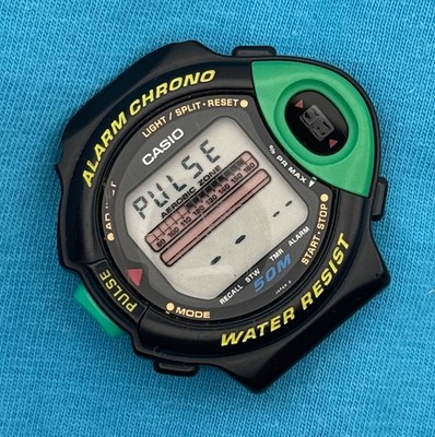 1993 Vintage Casio Exercise Pulse Monitor Digital Watch - JP-200W