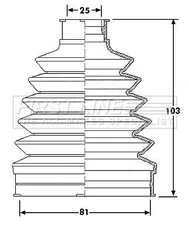 Front Left Or Right Outer Cv Boot Kit Fits Dacia Renault Clio Grand Scénic Kango