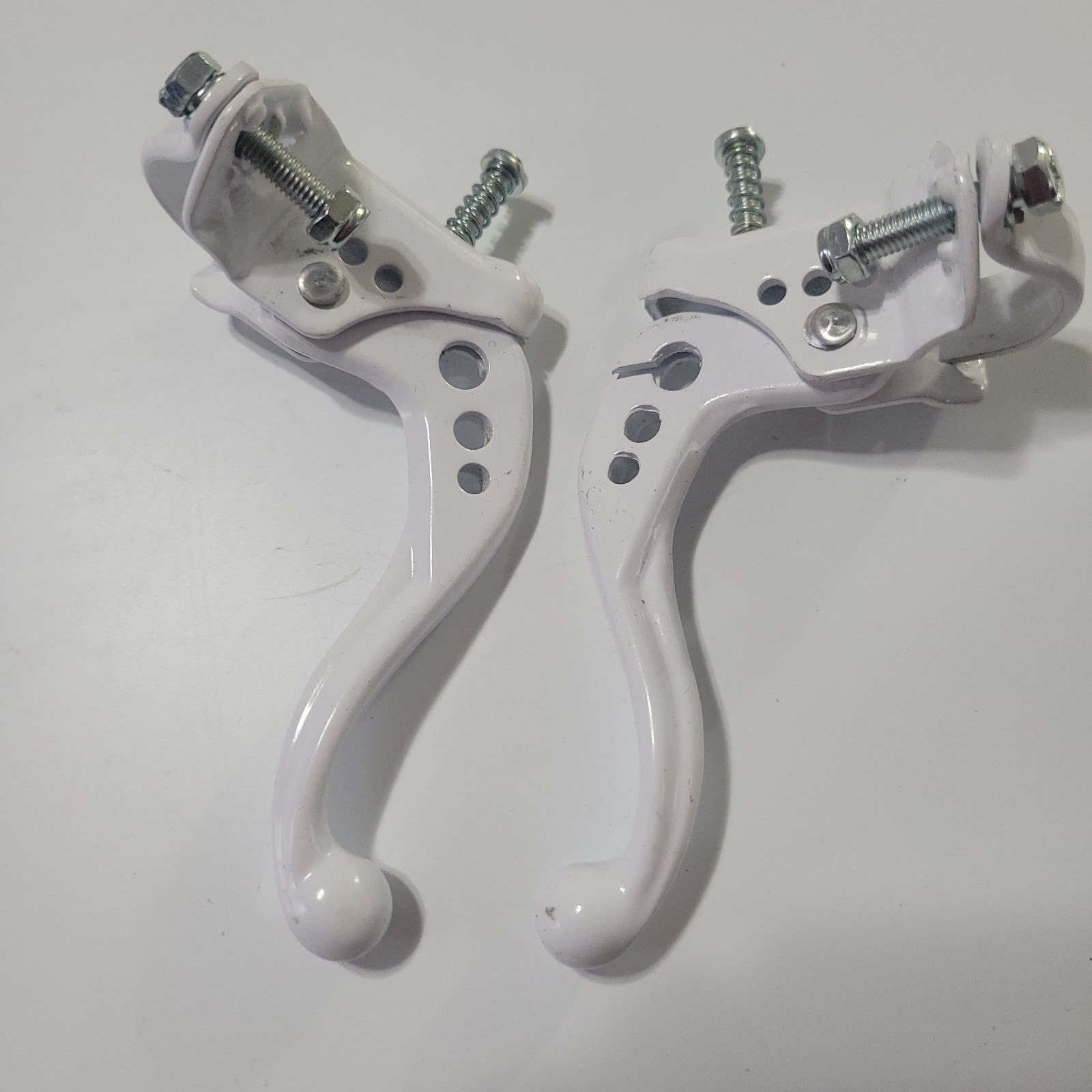 old school NOS white Odyssey RX2 RX-2 brake levers bmx freestyle bike