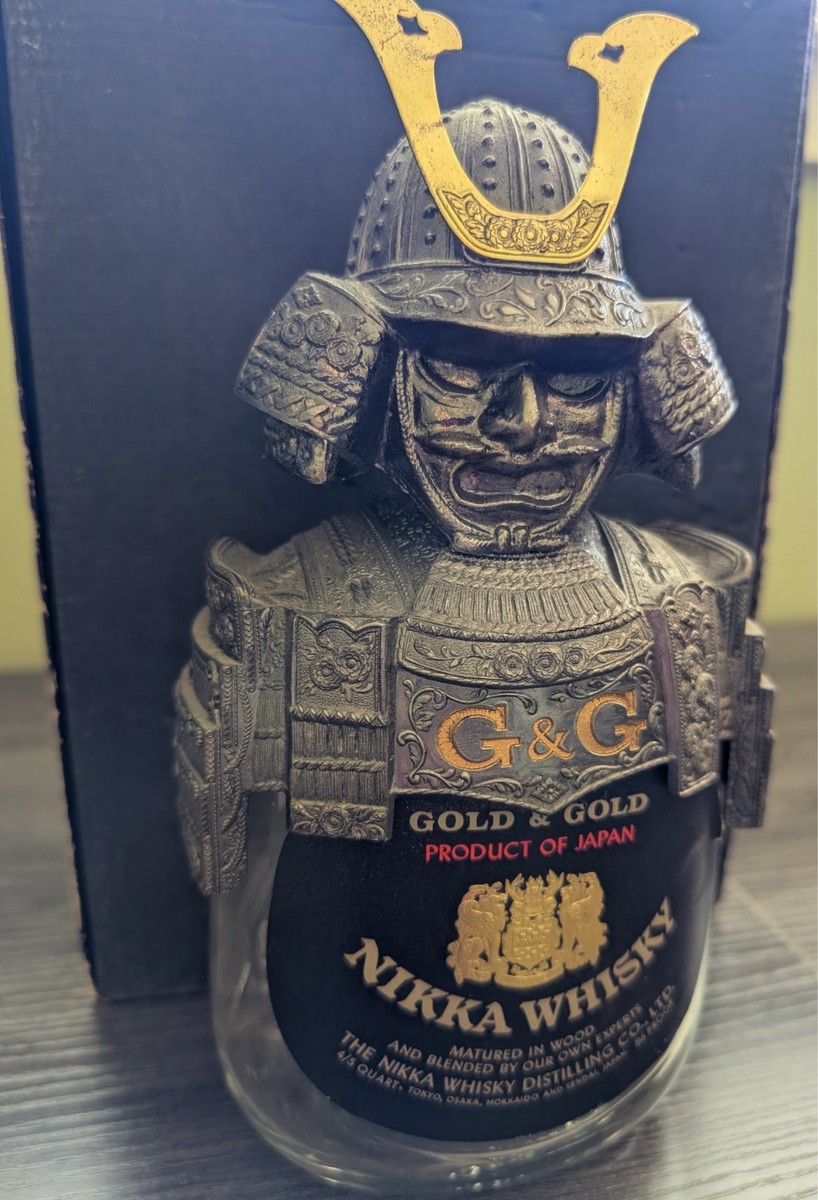 NIKKA GOLD & GOLD WHISKY NGK- 01 SAMURAI Empty Bottle With Box | eBay