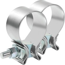 Esewalas 2 Pack Stainless Steel Exhaust Clamp Narrow Band Muffler 2.25 Inch