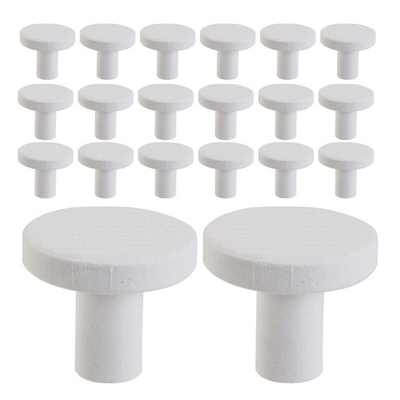 #ad 25 Pcs Fish Tank Aquarium Accessories Coralline Plate Base Supply Ceramic Plugs $22.62