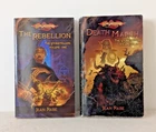 Dragonlance Stonetellers Vol 1 REBELLION, Vol 2 DEATH MARCH Jean Rabe PB Set 1st