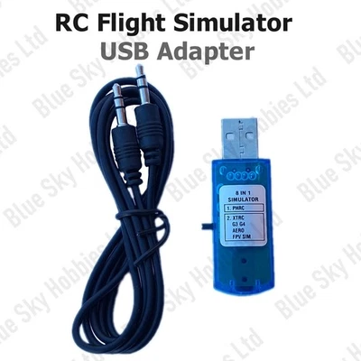 RC Flight Simulator USB Adapter With Cables for VRC PRO Phoenix FPV DumboRC UK