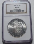 1884-CC MORGAN Silver $1 Dollar Coin ~ NGC Certifed MS64 ~ PL Surfaces/Appeal🔥