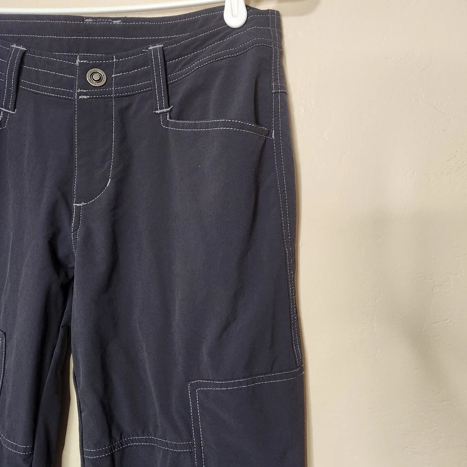 Pantalones cargo Kuhl para mujer negros talla 6 senderismo al aire libre Foto 4 de 4