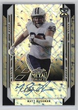 2021 Leaf Metal Draft Black Marble 12/15 Matt Bushman #BA-MB1 Auto 3hd