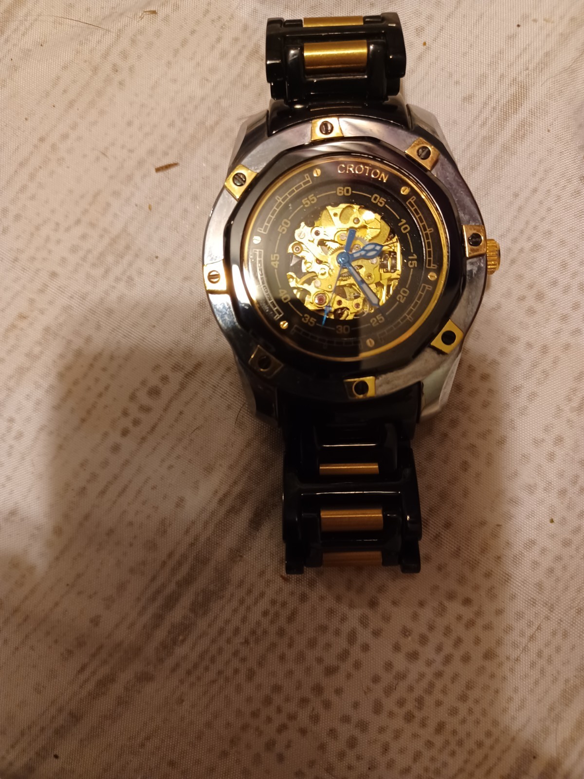 Croton Skeleton Dial Automatic Mechanical Wristwa… - image 1