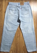 Levi  s Vintage 560 Loose Fit Denim Jeans Size 16 Reg Light Wash Blue Made in USA