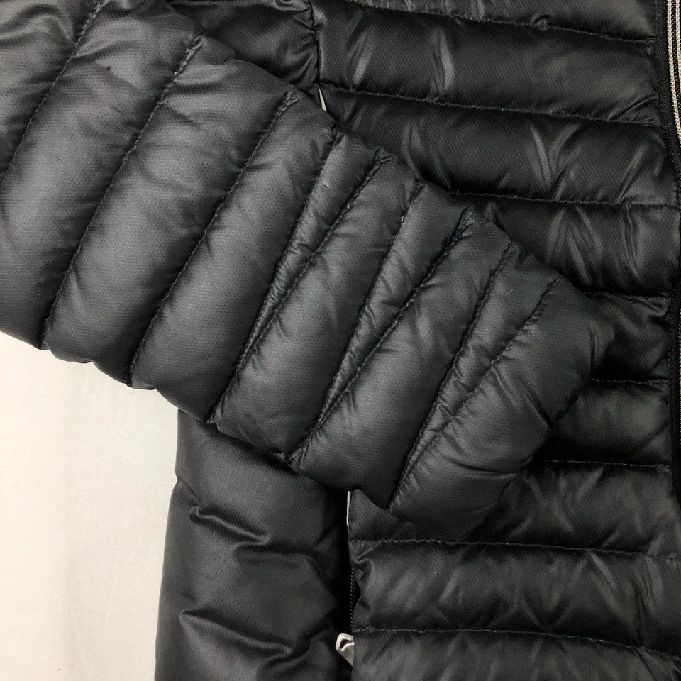 Spyder Timeless Womens Medium Black Down Full Zip Hooded Down Puffer Jacket - Image 3 of 4