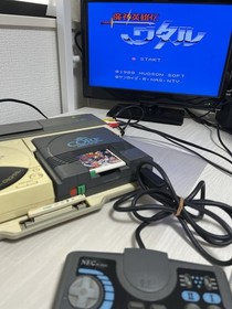【TESTED】 NEC PC Engine Console System + CD ROM 2 + Controller Pad