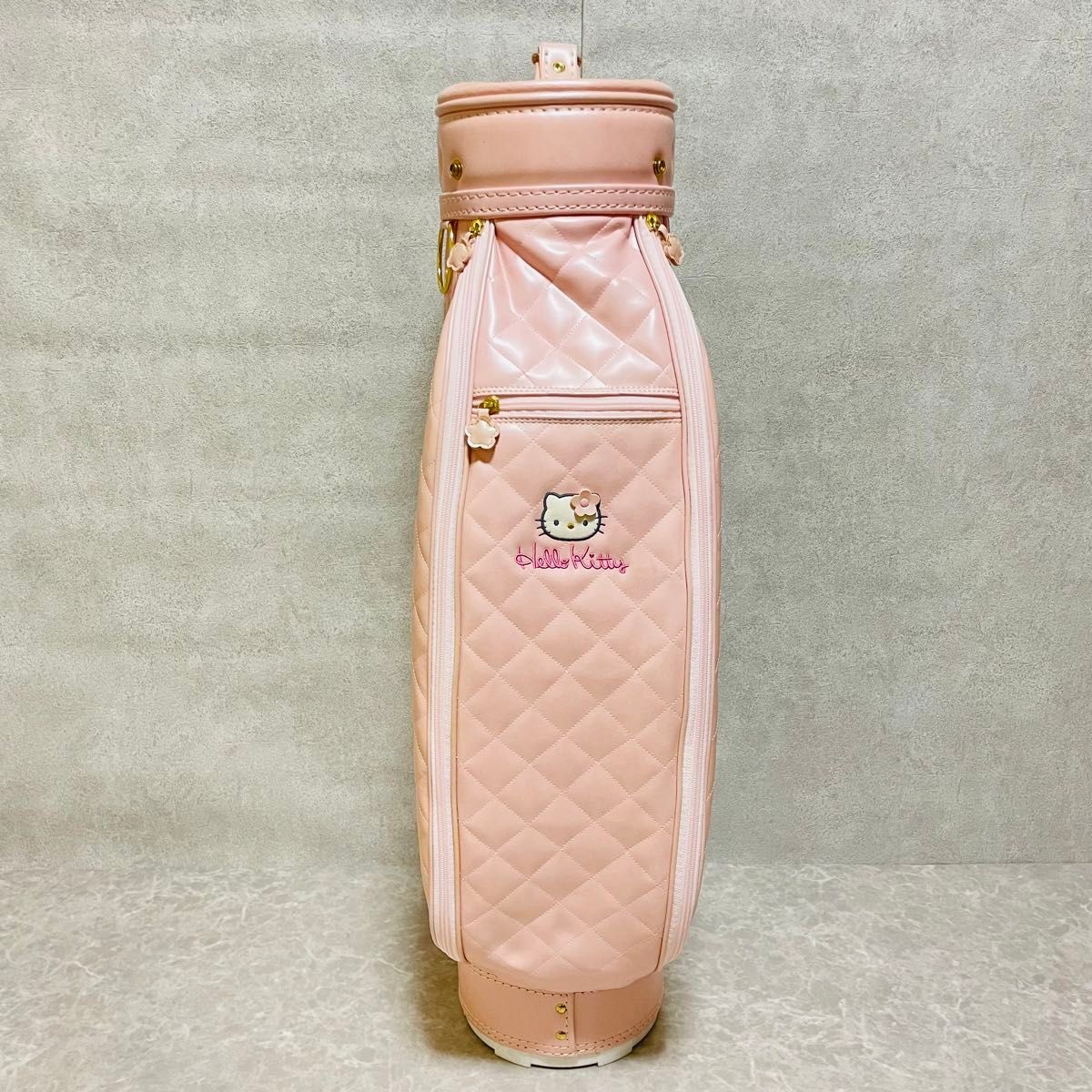 ハローキティ ゴルフバッグ 大 ピンク キルト ダンロップ ハローキティ ゴルフ キャディバッグ ピンク キルト ダンロップ