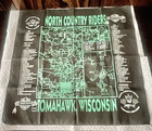 RARE 1998 North Country Riders Tomahawk Wisconsin Fall Ride Bandana Map Print — photo 1