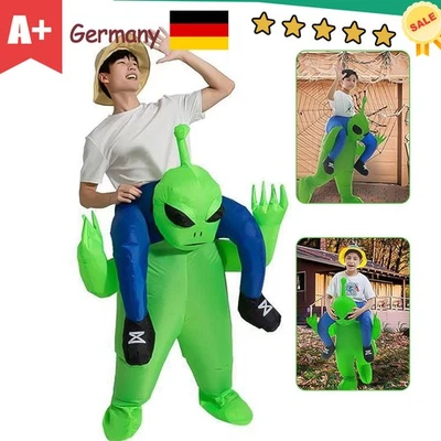 ZREE Aufblasbares Alien Kostüm Halloween Alien Kostüme Kinder Erwachsene Party Kostüm