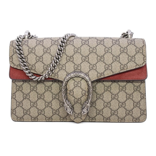 Gucci Small Dionysus GG Supreme Red Shoulder Bag 400249 + COA #62954