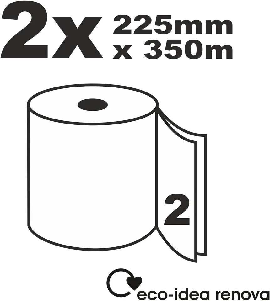 FORNOR 67133 X1 ROTOLO DI CARTA POLIVALENTE 350 M 2 - Immagine 3 di 4