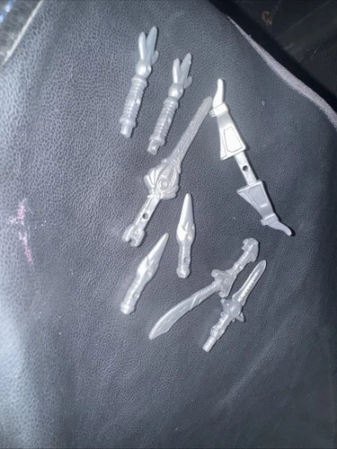 VTG MIGHTY MORPHIN POWER RANGERS FLIP HEAD WEAPONS W/ SABA SWORD & DRAGON DAGGER