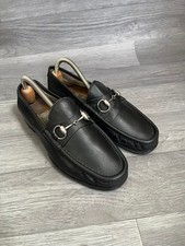 Vintage Gucci 1953 horsebit black leather loafers uk 5, sz 38