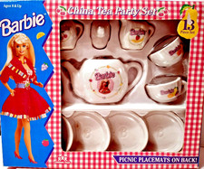 Vintage 1994 Barbie 13 pc China Tea Party Set Chilton Toys 8 Collectors New