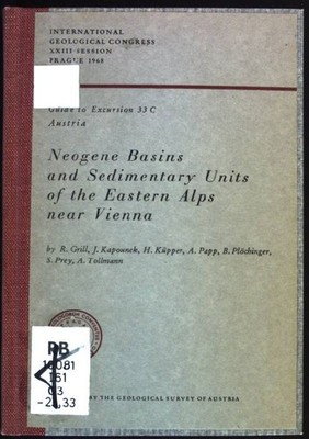 Neogene Basins and Sedimentary Units of the Eastern Alps near Vienna Guide to Ex