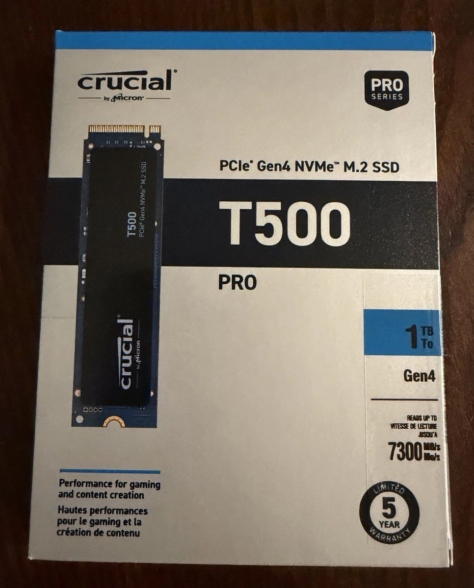Crucial T500 1TB M.2 NVMe Internal SSD (CT1000T500SSD8) for sale