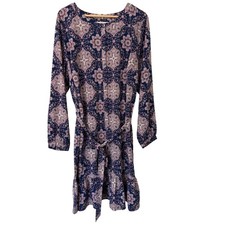 Loft Plus Long Sleeve Button Front Belted Dress Size 18 NWT