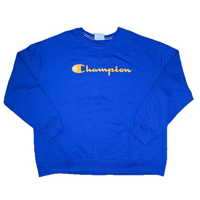 #ad #ad Men’s Champion Powerblend Fleece Crewneck Sweatshirt Blue Size 2X $19.99