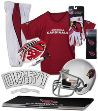Arizona Cardinals Kids NFL 12pc Deluxe Football Uniform Set, Large