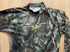 SaferTec Rebound XXL 2XL Real Tree Camo Long Sleeve Mock Neck Shirt Made in USA