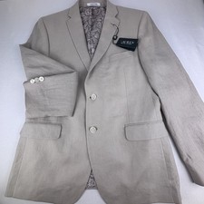 Lauren Ralph Lauren Big Boys Tan Classic Linen Lined Sport Coat Pockets NWT 18R