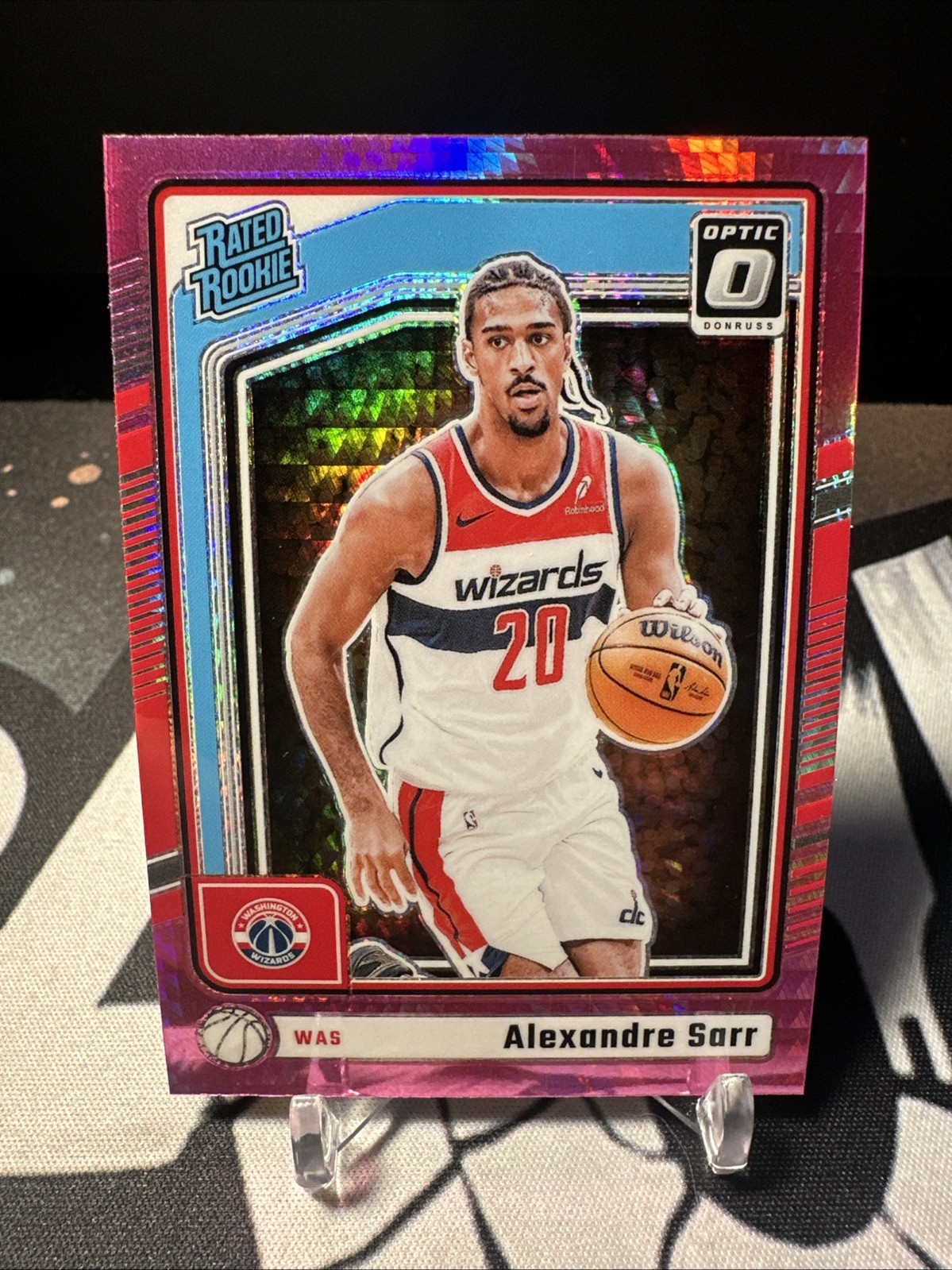 2024-25 Panini Donruss Optic - Rated Rookie Alexandre Sarr #276 Pink Hyper (F3)