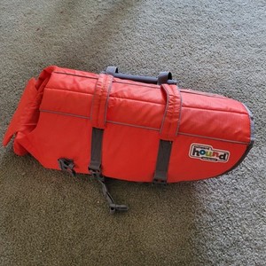Outward Hound Granby Splash Dog Life Jacket Orange Large Excellent Condition 
