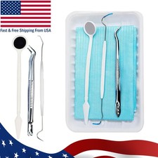 Disposable Dental Examination Kit Mirror Explorer Probe Plier Oral Cleaning