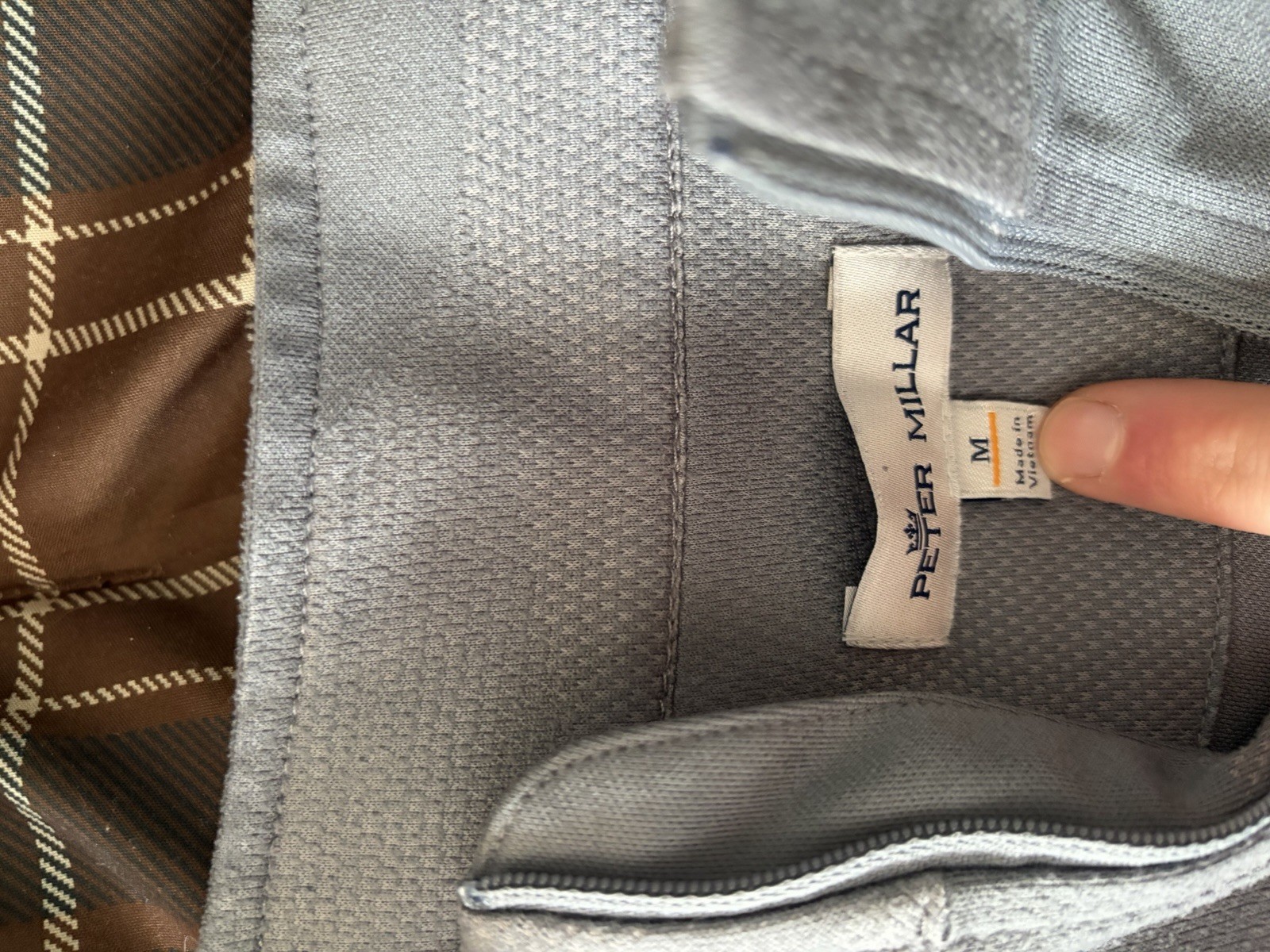 Peter Millar Quarter Zip, Size Medium - image 3