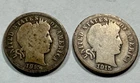 Complete Series 1915 P-S Barber Silver Dimes. Circulated. LOW MINTAGE 'S'!!