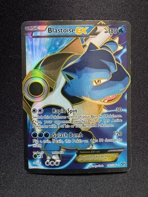 Pokémon Blastoise EX Full Art Ultra Rare Holo 142/146 XY Pokémon TCG