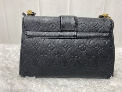 Louis Vuitton Saint Sulpice Monogram Chain Shoulder Bag Black Gold