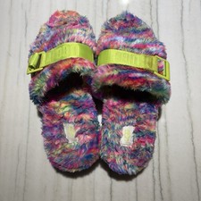 Ugg 1128211 Fluff Fluffita Pixelate Multicolor Slide Slipper Platform Shoe Sz 7