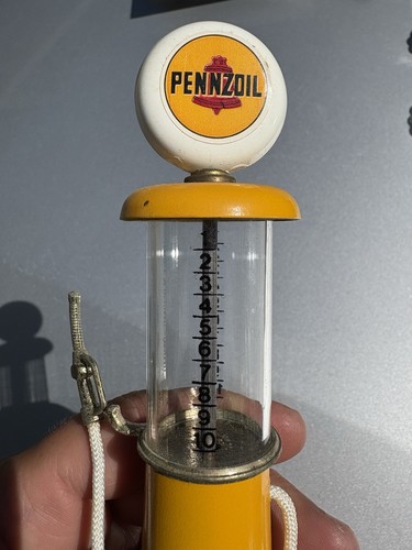 Pennzoil Yellow Miniature Gas Pump Collectible by Gearbox