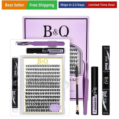 B&Q Lash Clusters Kit 280PCS Eyelash Clusters Kit,30D 40D C 9-16MIX Individua...